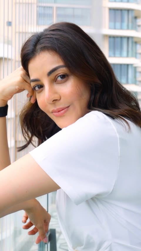 Instagram post by @kajalaggarwalofficial for Earth Rhythm. Caption reads: [...] the Rose PDRN Capsule Cream from....