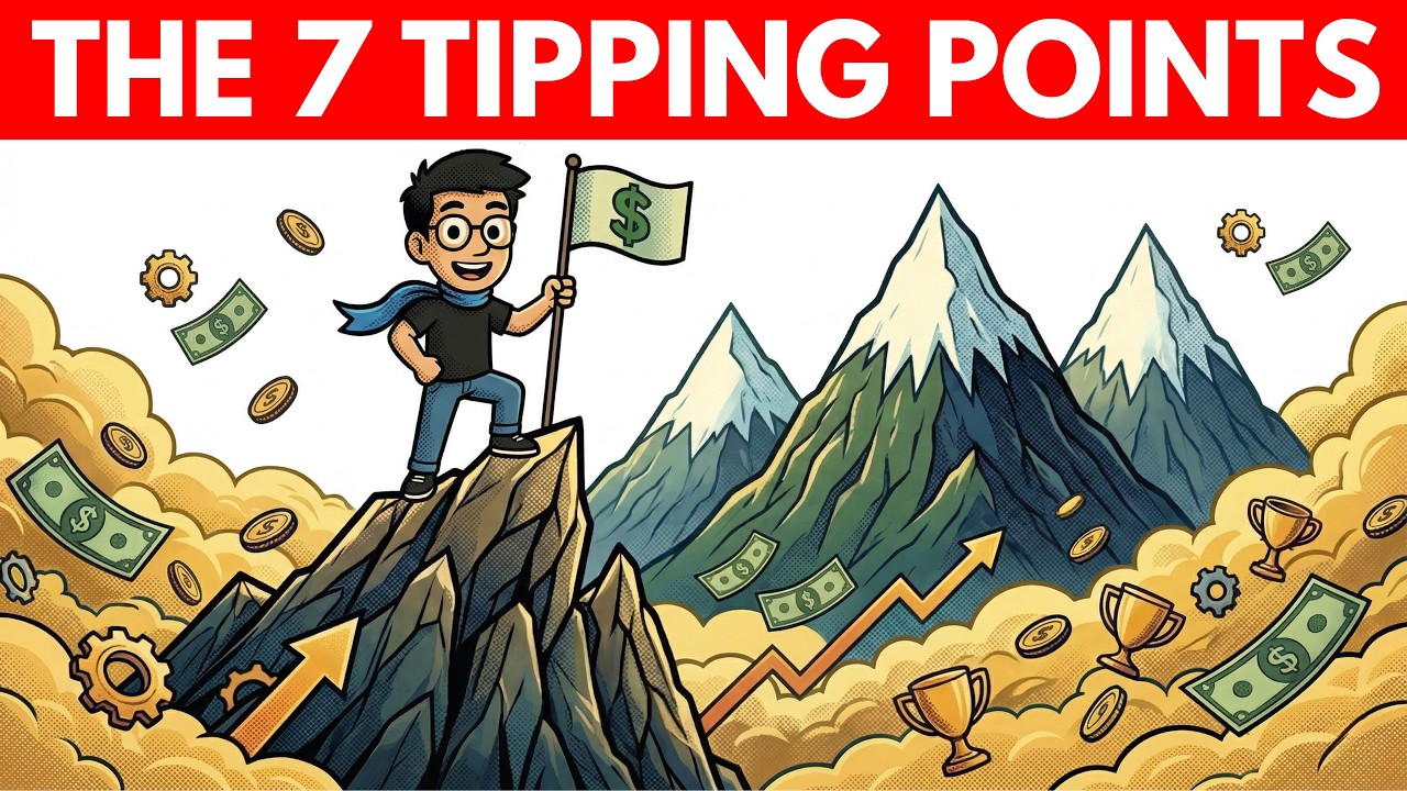 YouTube post by @VanillaInvestor for Ledger. Caption reads: When Your Net Worth Explodes (7 Tipping Points).