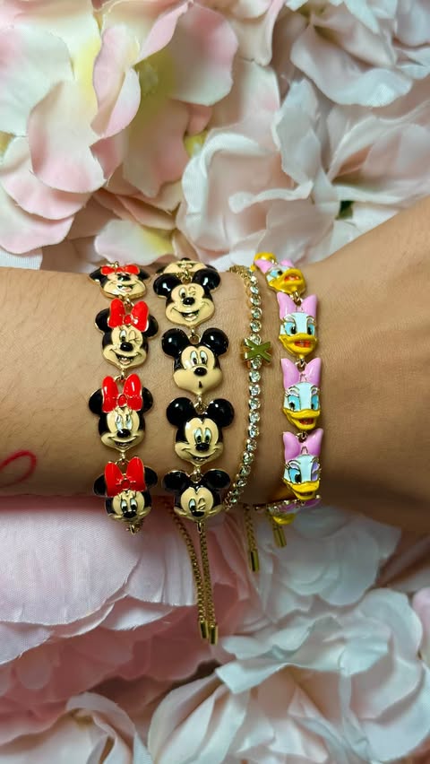 Instagram post by @aztec_princessss for BaubleBar. Caption reads: [...] dream Disney stack! 😍💫 @baublebar....