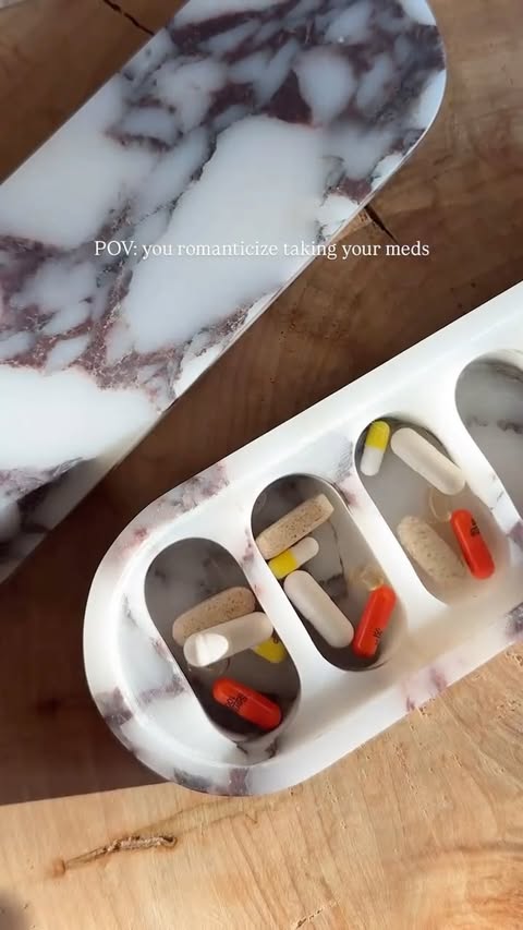 Instagram post by @alexandragater for etsy. Caption reads: [...] display. Enter… this marble beauty from....
