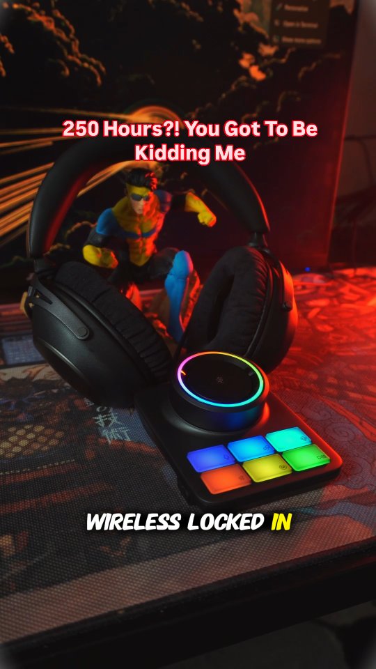 Instagram post by @raptechpcs_ for HyperX. Caption reads: [...] headset lasts longer than your sessions.....