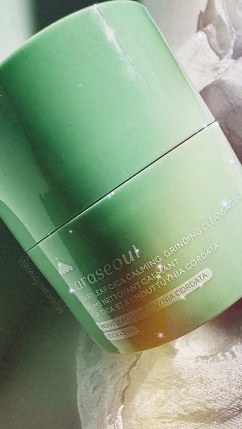 Instagram post by @beautyinmonolids for Bazzaal. Caption reads: [...] balm really is with @caraseoul_official....