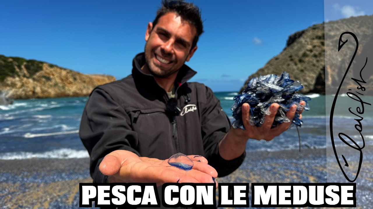 YouTube post by @Lovefish1 for Leatherman. Caption reads: Fishing for white bream with jellyfish.