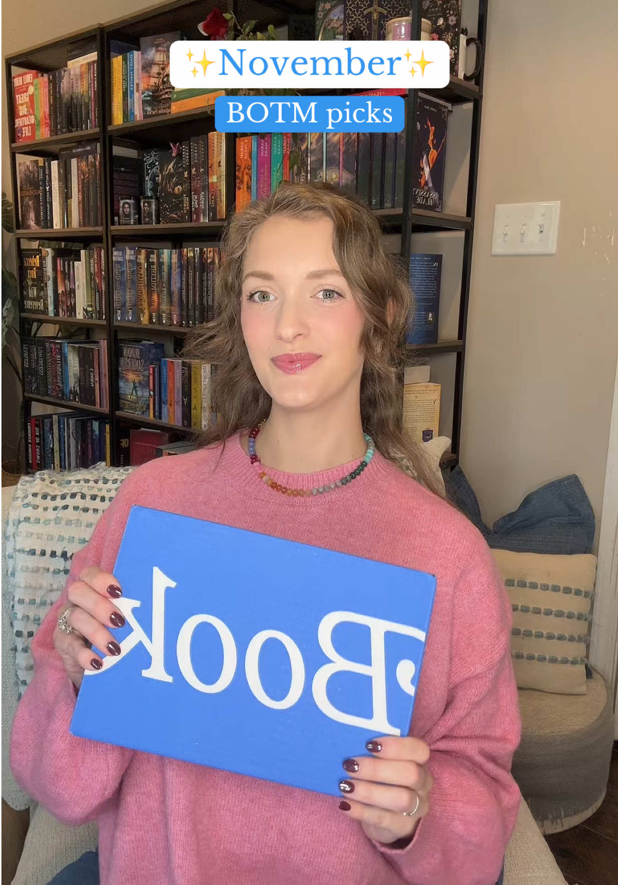 TikTok post by @emmahalbrook for BookoftheMonth. Caption reads: @Book of the Month never misses. So excited for my....