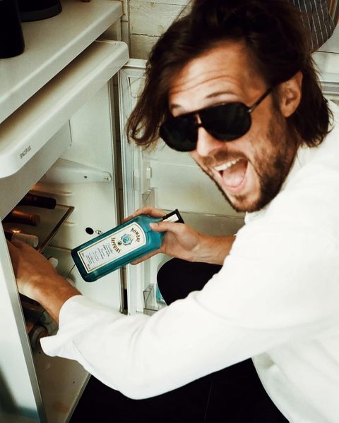 Instagram post by @mathieuterryn for Bombay Sapphire. Caption reads: Happy gin & tonic day amigos! #ad @bombaysapphire....
