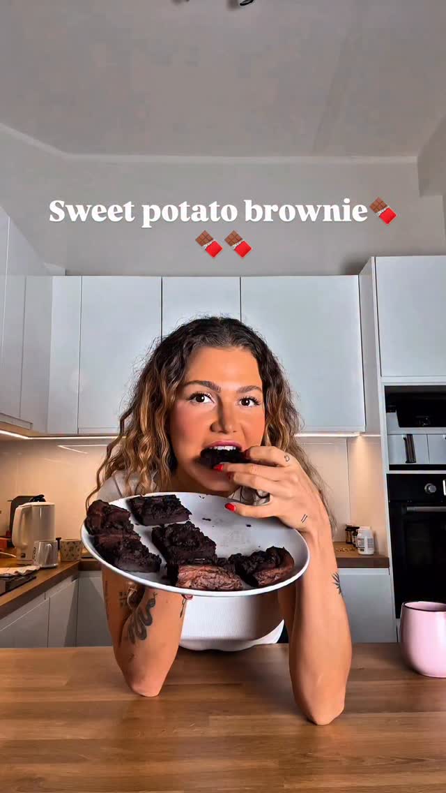 Instagram post by @natalieheso for Free Soul. Caption reads: Recipe:
2 cups boiled sweet potato/purple potato
1....