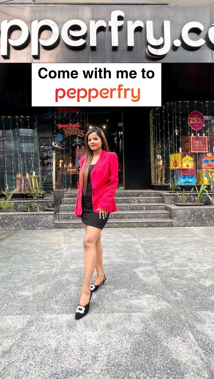 Instagram post by @thefuschiamermaid for Pepperfry.com. Caption reads: Discover all your home furniture and decor needs....