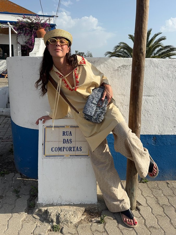 Instagram post by an influencer for Fendi. Caption reads: un’estate con @fendi a comporta #fendisummer.