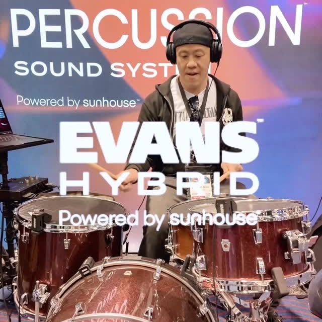 Instagram post by @brandon_khoo for EVANS Drumheads. Caption reads: @evansdrumheads @evansdrumheads.asia have always....