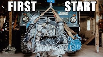 YouTube post by @TheOutFit for EcoFlow. Caption reads: Full Engine Rebuild. WILL IT FIRE UP? (Mercedes....