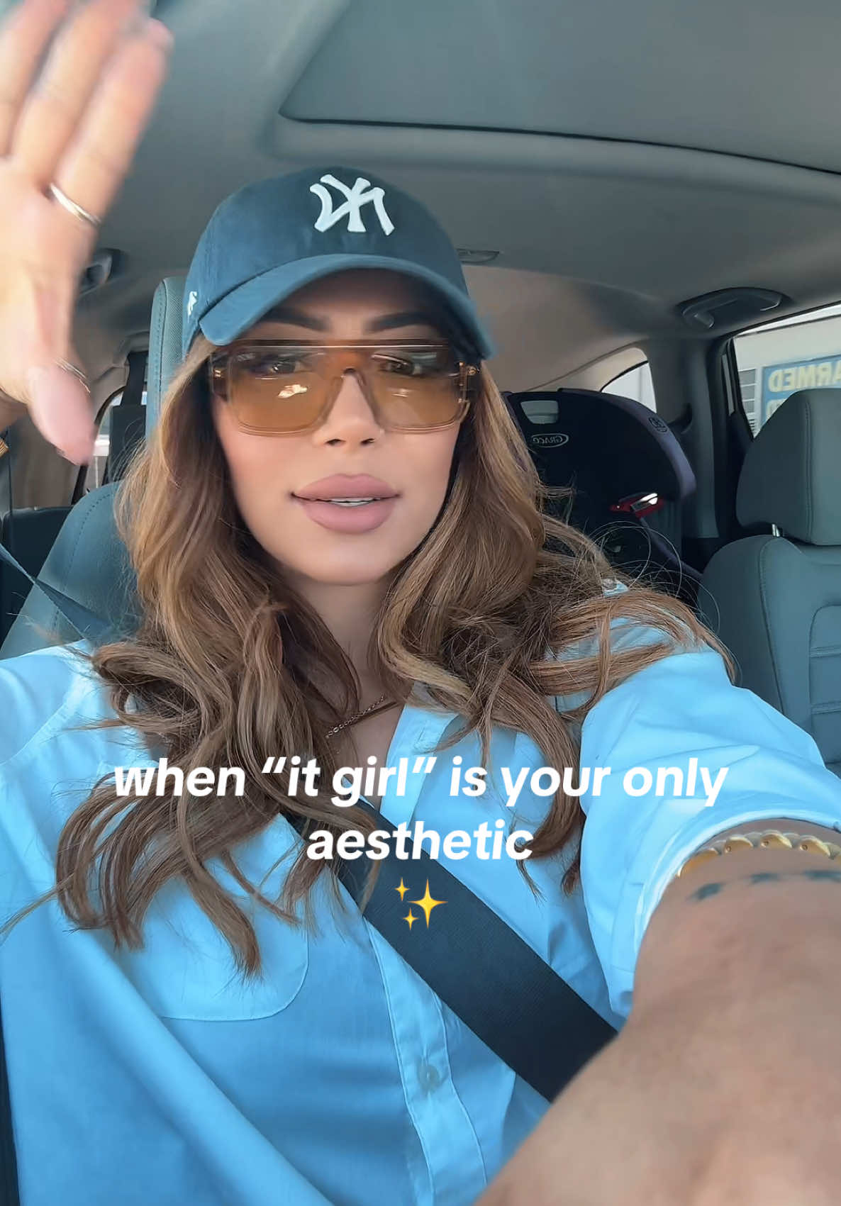 TikTok post by @jackieinreallife for DEZI. Caption reads: Unisex sunglasses @DEZI EYEWEAR #miami....