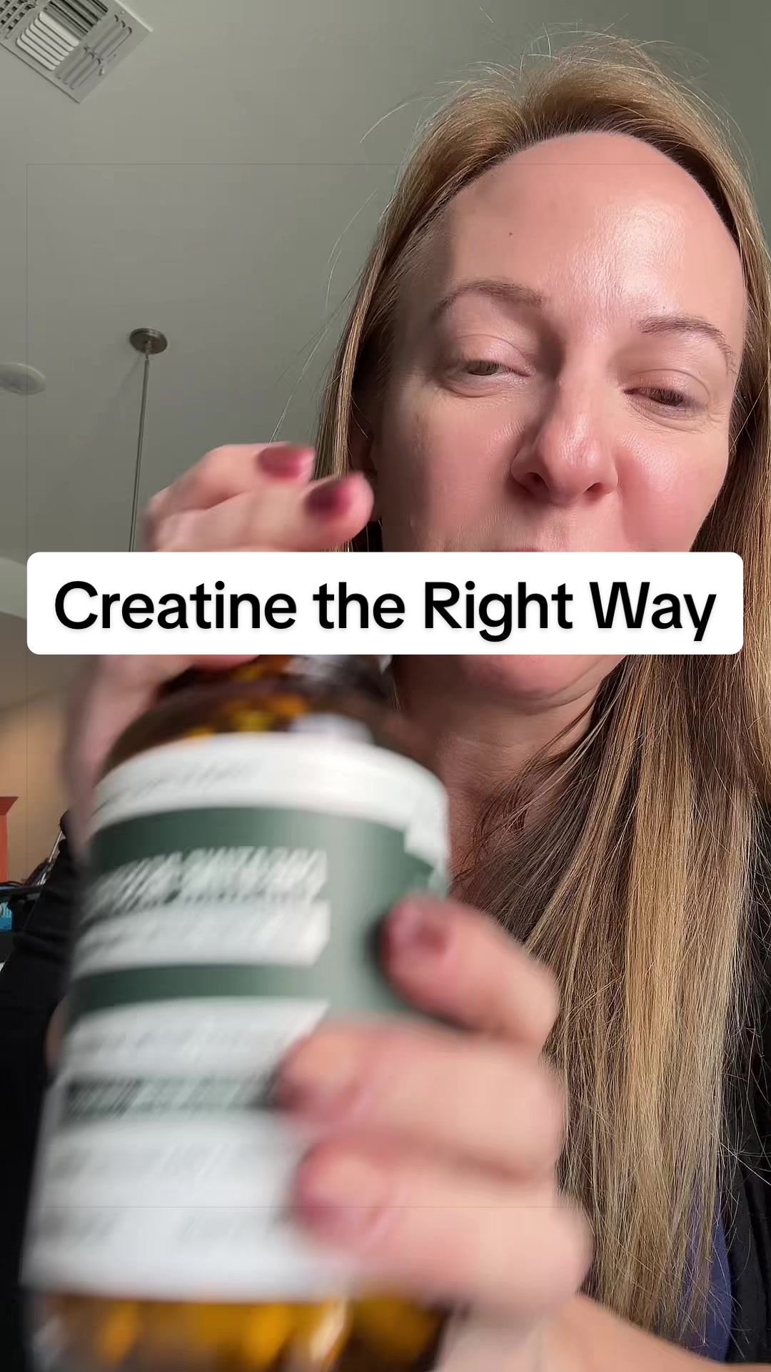 TikTok post by @healthjourneyteam for Triquetra Health. Caption reads: Creatine is used by women who want to support....