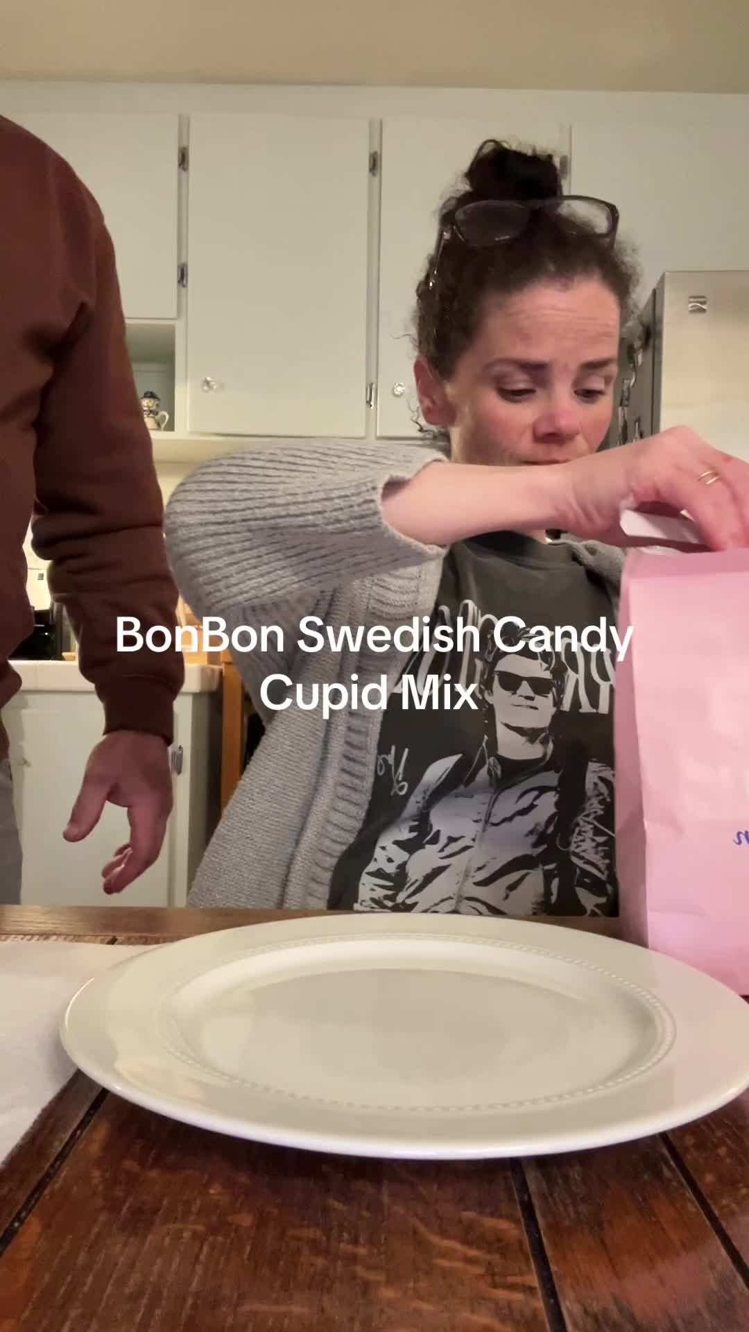 TikTok post by @thatgirlifollow for BonBon NYC. Caption reads: @BonBon - A Swedish Candy Co. Cupid mix!!!!....