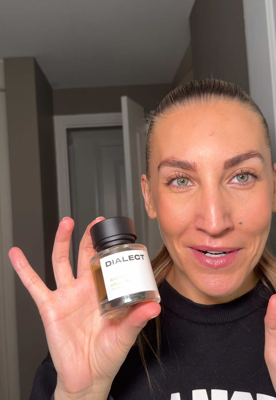 TikTok post by @maddiecaster0 for Dialect Södertälje. Caption reads: Honestly *obsessed* with this perfume @DIALECT 😍....