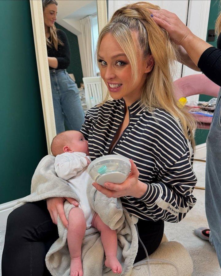 Instagram post by @themissyporter for Elvie. Caption reads: Ad These were taken BTS on my photoshoot with OK!....