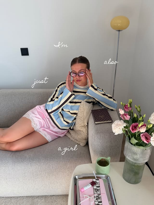 Instagram post by an influencer for LOAVIES. Caption reads: [...] also just a girl 💫 outfit: @loavies |....
