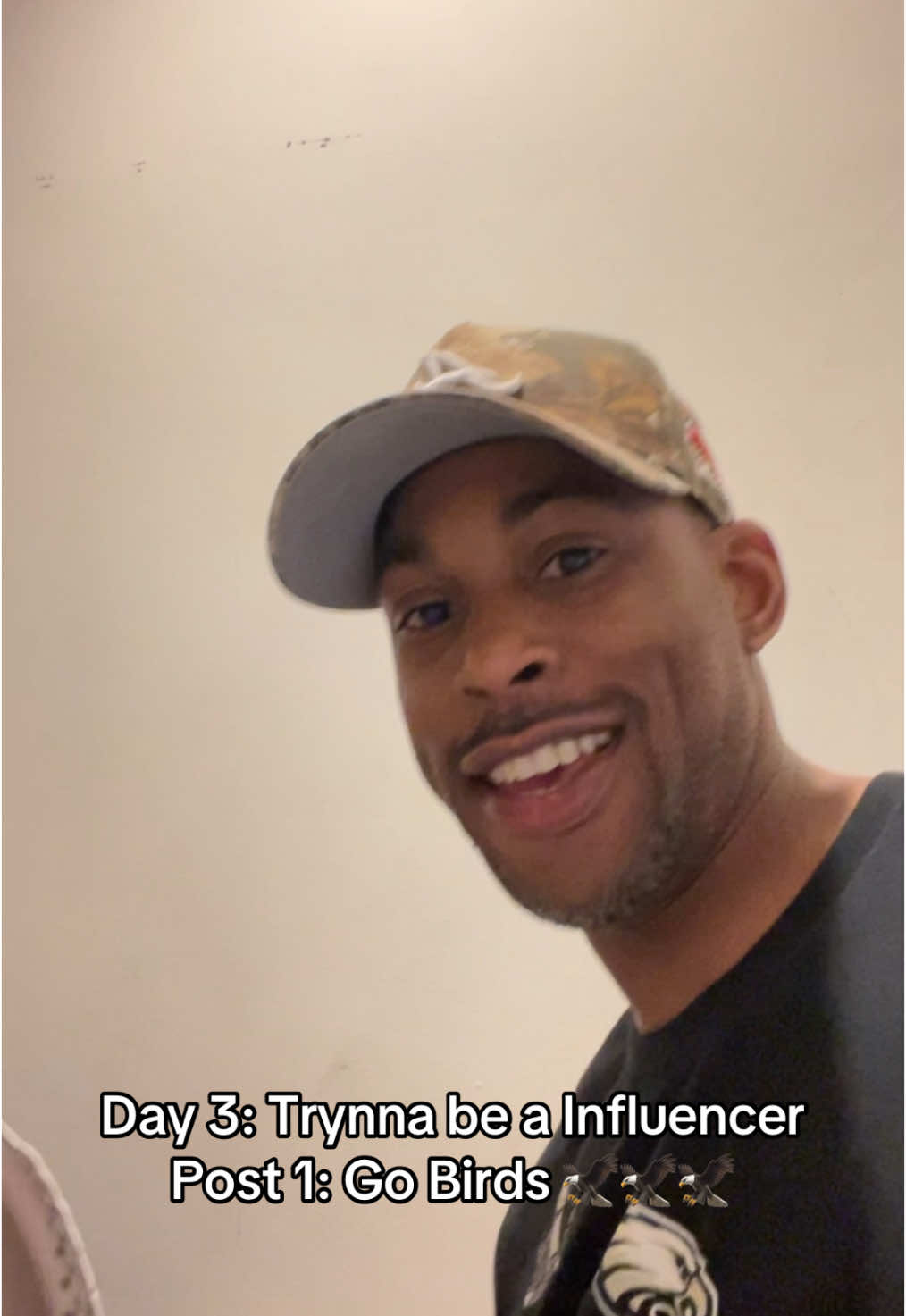 TikTok post by @herman_wrice for Philadelphia Eagles. Caption reads: Day 3: the Journey has been a short and  vigorous....