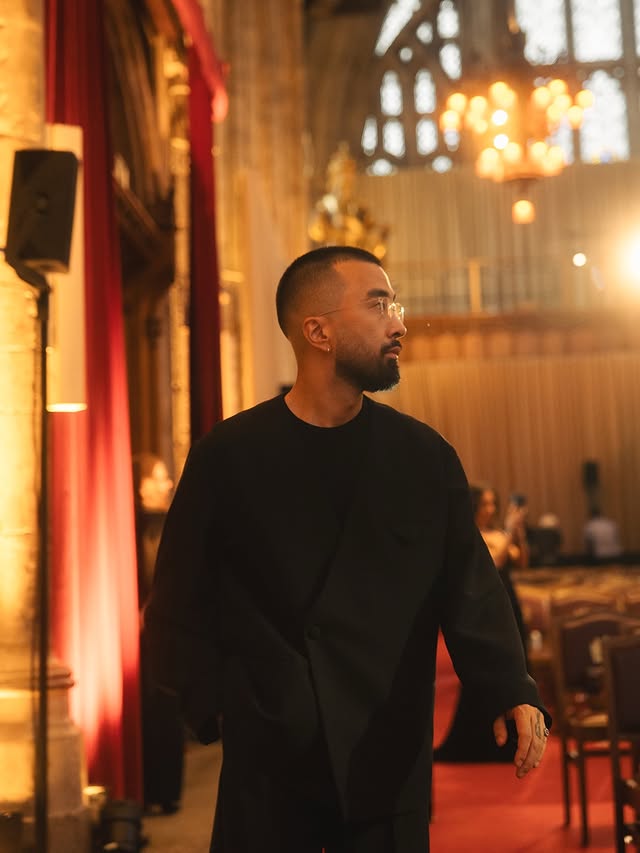 Instagram post by @timdessaint for ASOS. Caption reads: AD | Styled by @asos for The Gentlemen Season 2....