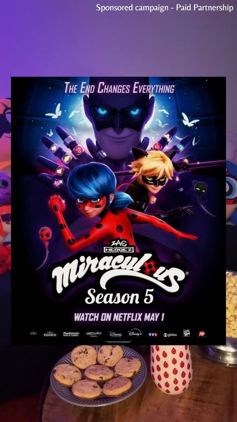 Instagram post by @starseed_ for Miraculous Ladybug. Caption reads: Season 5 of Miraculous is NOW on Netflix!! This....