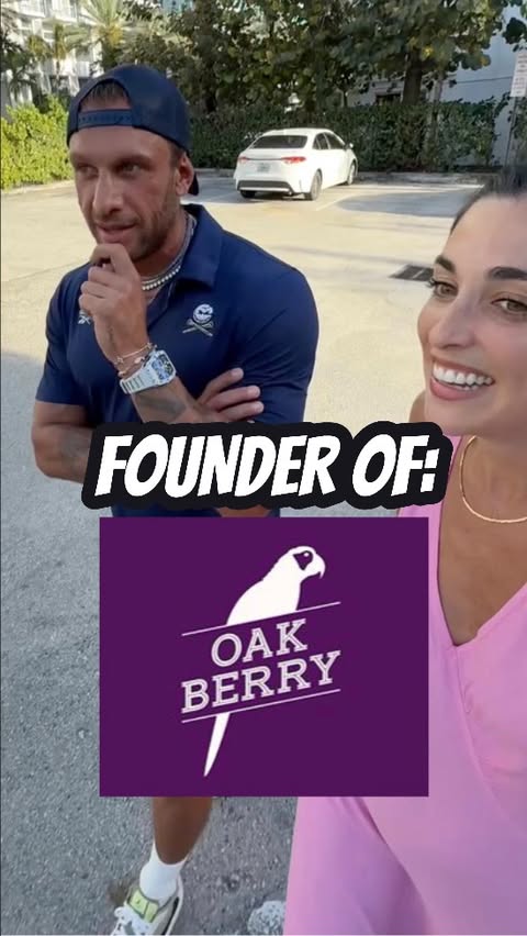 Instagram post by @georgiosfrangulis for OAKBERRY. Caption reads: Episode 45: Founder of @oakberry Follow....