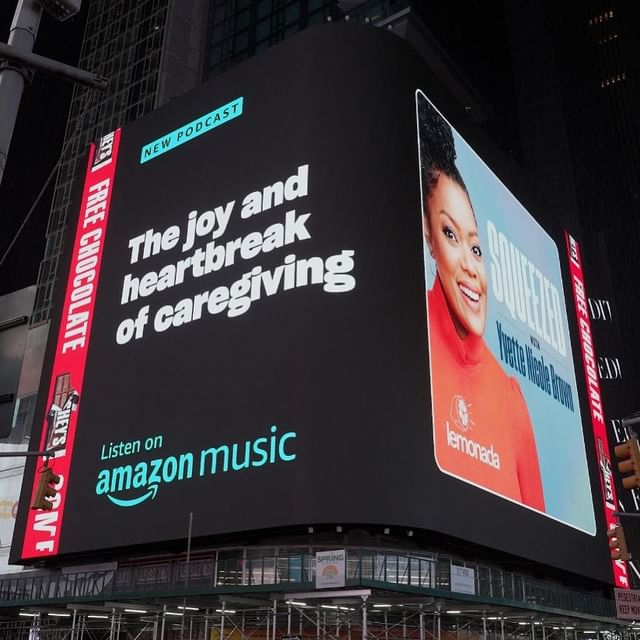 Instagram post by @yvettenicolebrown for Lemonada Media. Caption reads: OMG! My heart is FULL! In my twenty+ year career,....