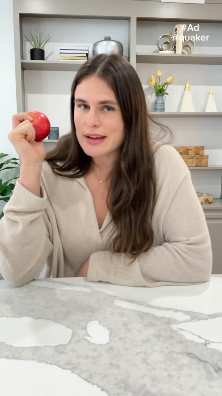 Instagram post by @ilonamaher for Quaker Oats. Caption reads: #Ad POV: You’re seeing someone new @quaker.