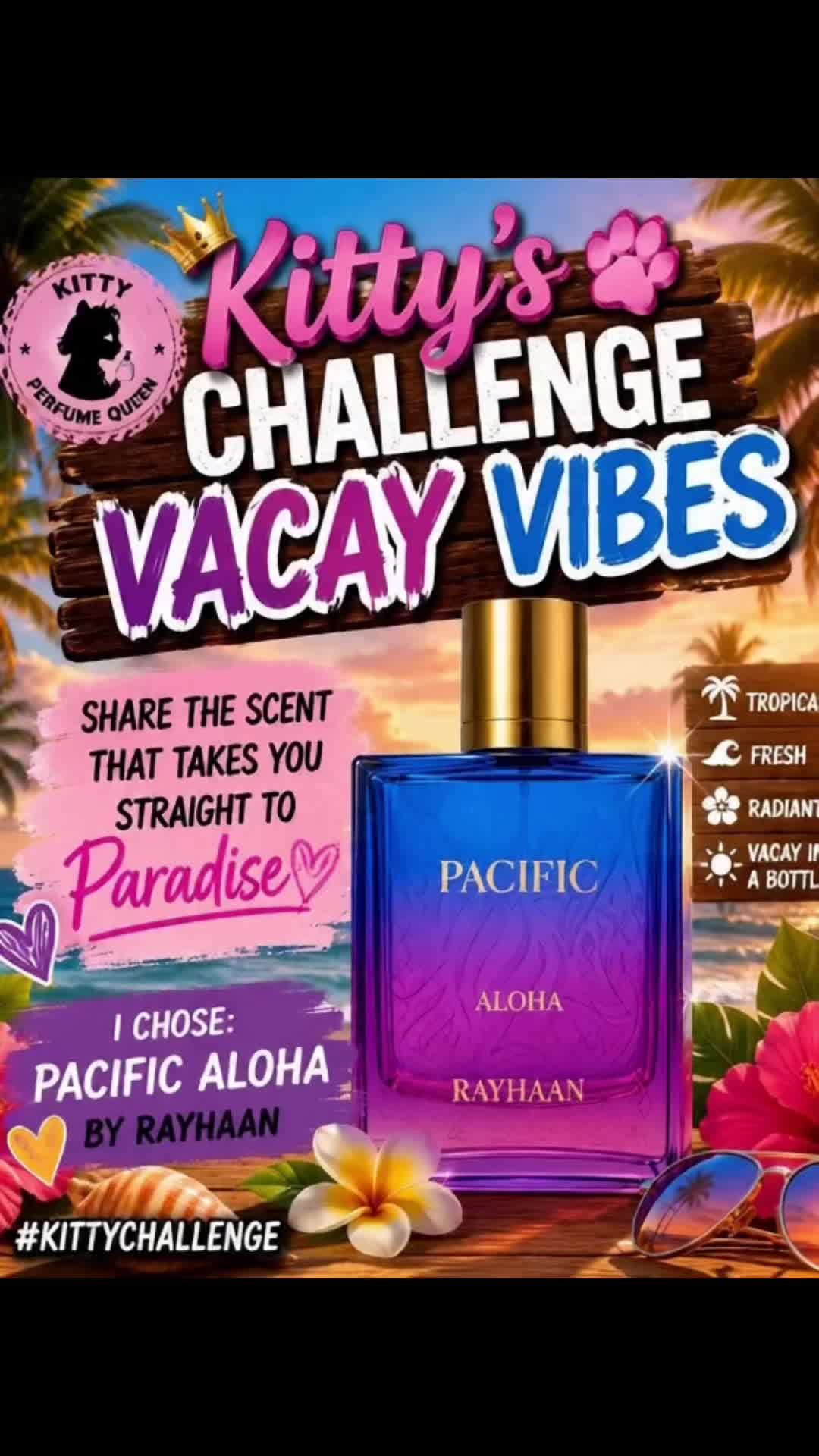 TikTok post by an influencer for Beauty House. Caption reads: [...] #PerfumeTok @BeautyHouse US @Rayhaan....