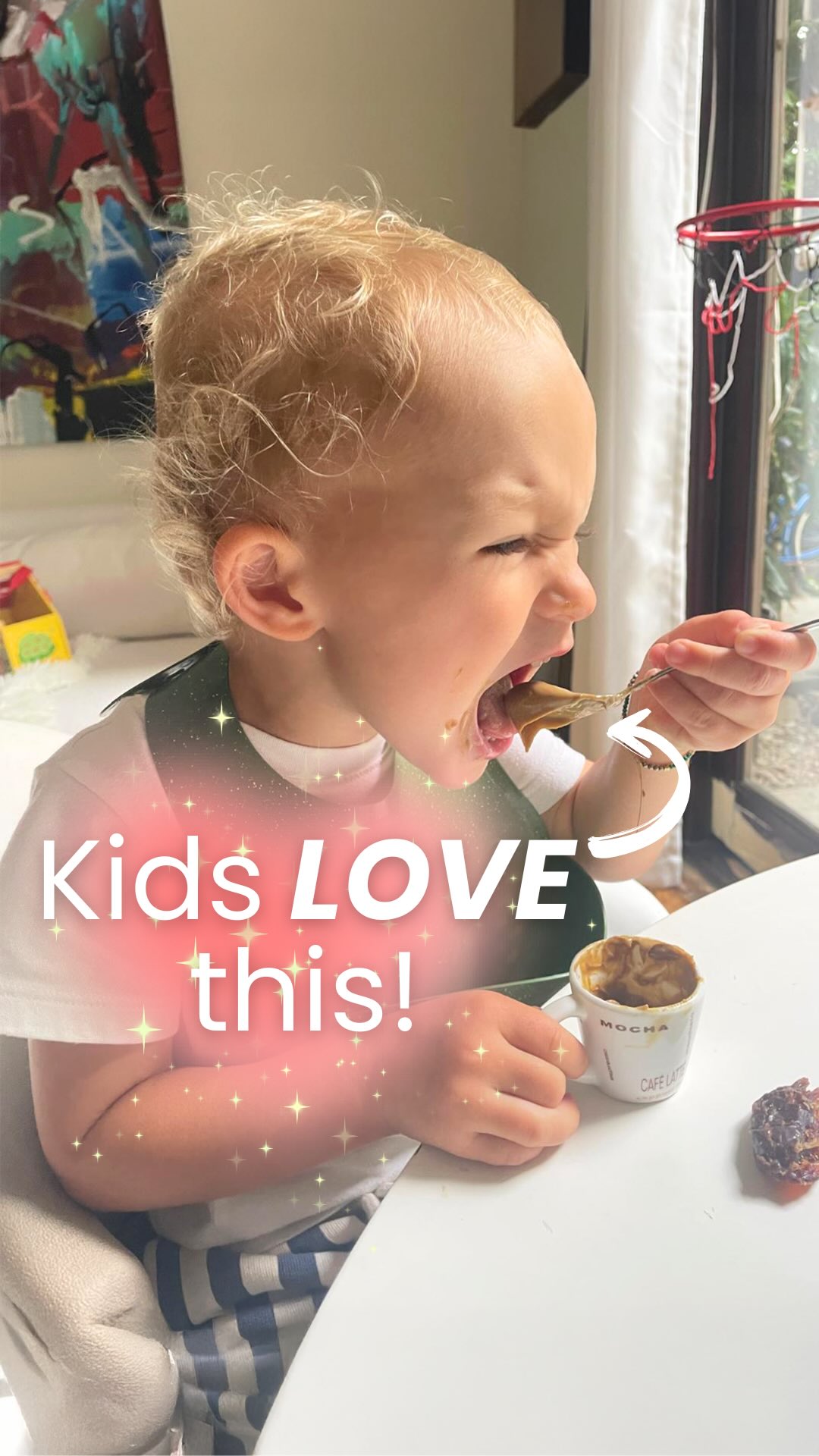 Instagram post by @lianawernergray for SunButter. Caption reads: This is why kids love @sunbutter! 🌻
It’s creamy,....