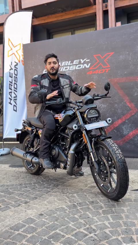 Instagram post by @k2kmotovlogs for Harley-Davidson. Caption reads: Harley-Davidson X440T Ride Review 🏍️
Ride-by-Wire....