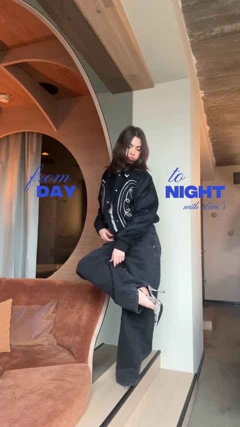 Instagram post by @lilian.loria for Levi's. Caption reads: [...] perfect baggy fit makes it even cuter @levis.