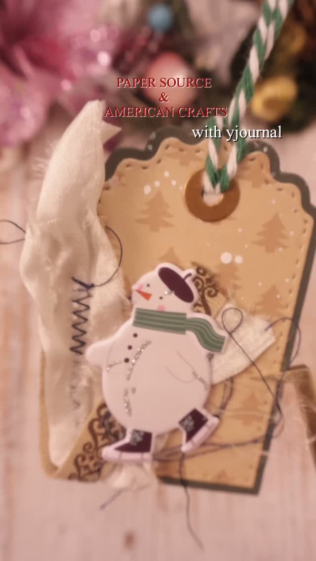 Instagram post by @yjournaling for Paper Source. Caption reads: Happy Holidays!! Sponsored by @papersource....