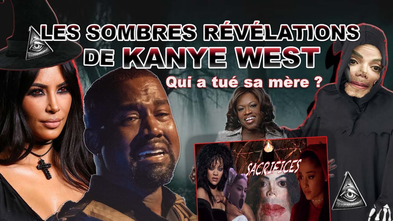 YouTube post by @coulissesdelafame for Nextory. Caption reads: KANYE WEST and his witch hunt🧙🏼⚔️.