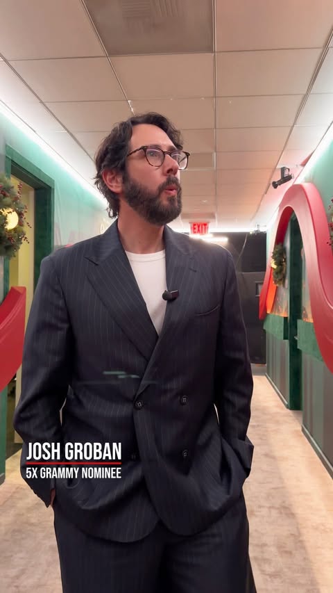 Instagram post by @joshgroban for Live Nation. Caption reads: Something’s coming, but what? Find out 12.16..