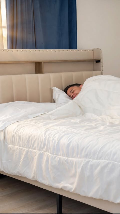 Instagram post by @soylaunsett21 for Stack Influence. Caption reads: [...] for luxury bedding @stackinfluence....