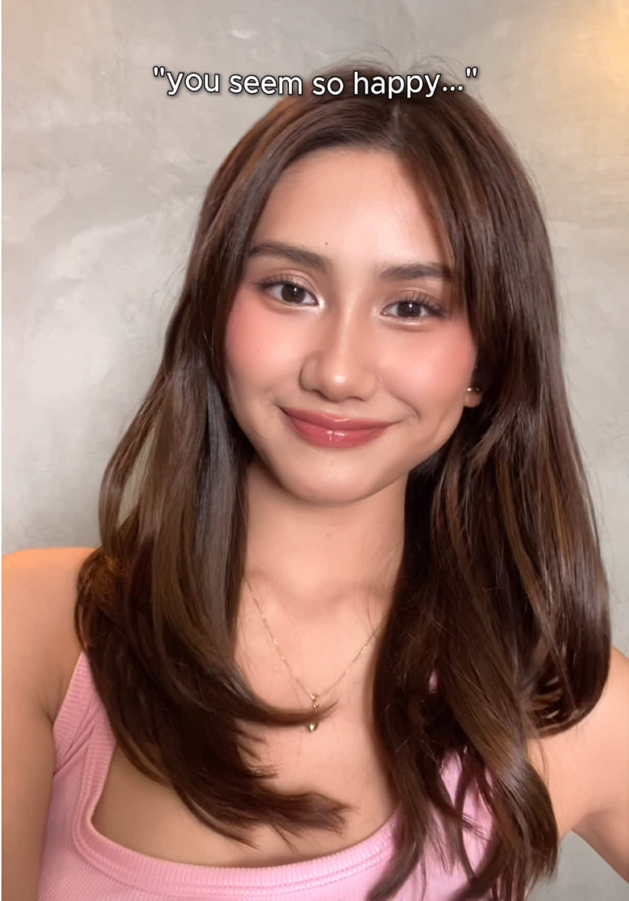 TikTok post by @bini_sheena for Sunsilk. Caption reads: Good mood, smooth hair, and lots of sunshine.....