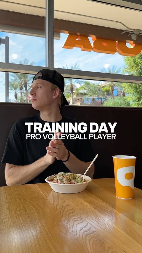 Instagram post by @davidkisiel for QDOBA. Caption reads: #QDOBAPartner Full training day as a pro [...].
