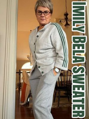 TikTok post by @dontbossmebecky for Imilybela. Caption reads: @Imily Bela #over50fashion #over50beauty....