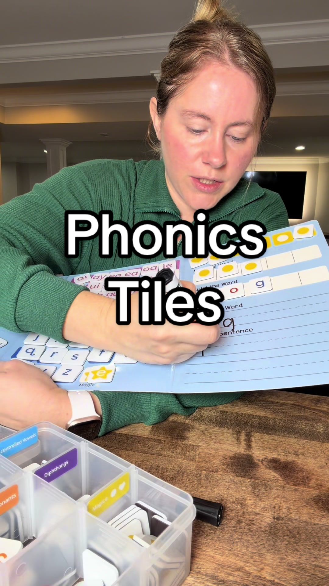 TikTok post by @mrs.alex_learnandplay for JoyCat. Caption reads: [...] #readingintervention #teacher @Joycat Toys.