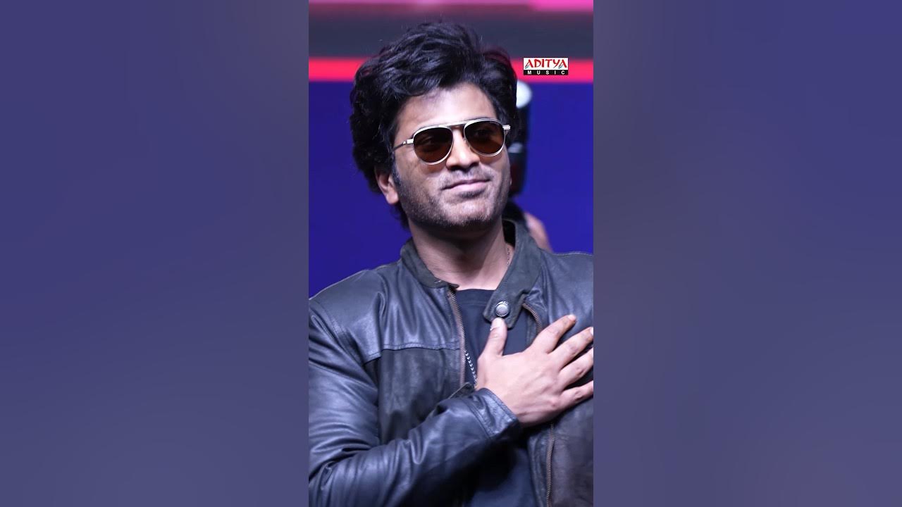 YouTube post by @adityamusic for Mirchi Campus. Caption reads: Style, grace, and charm — #Sharwanand lit up the....