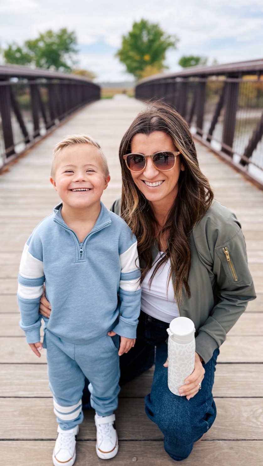 Instagram post by @ourhuddybuddy for Simple Modern. Caption reads: Life with Huddy still includes chores, errands,....