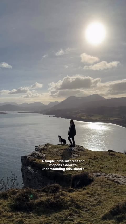 Instagram post by @carolinemcquistin for VisitScotland. Caption reads: ad It’s World Gaelic Week, and even if you don’t....