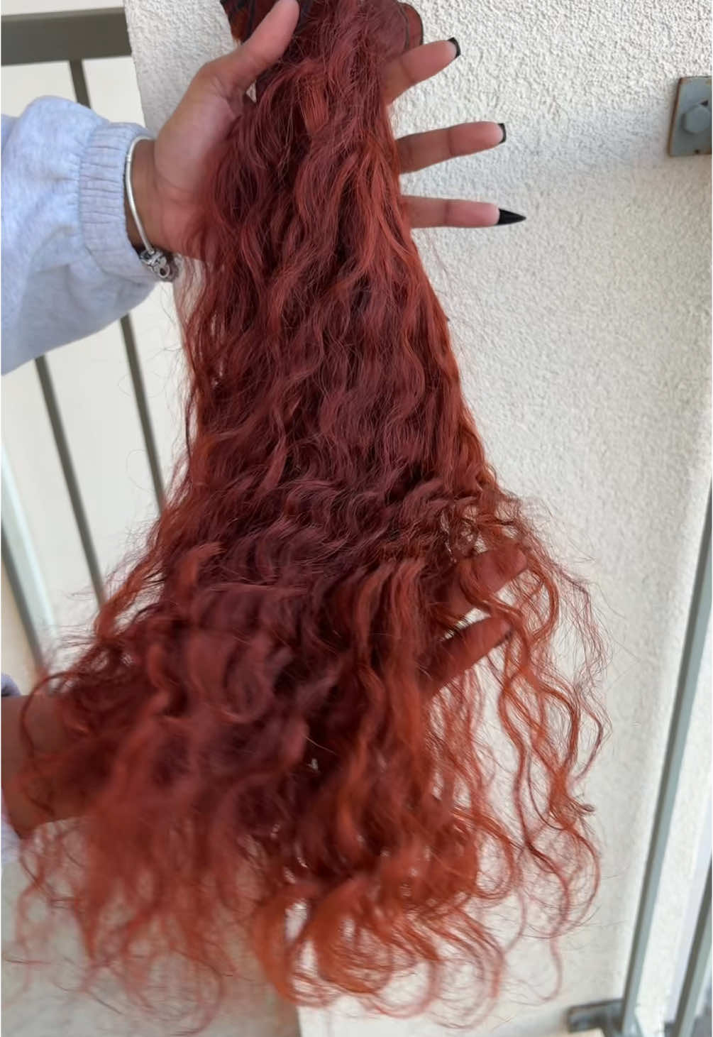 TikTok post by @tinymonae97 for Ashinehair. Caption reads: [...] to bleach bath and water color these....