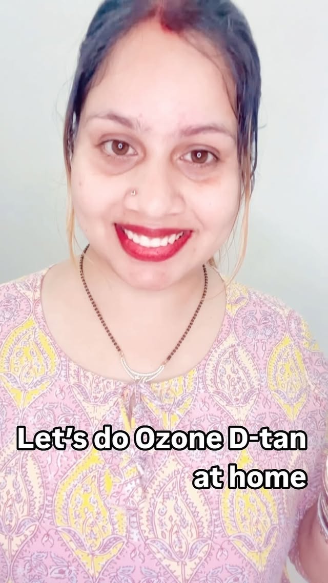 Instagram post by @neha_sahil_rajput for Ozone Signature. Caption reads: Sun-kissed skin is beautiful, but stubborn tans?....