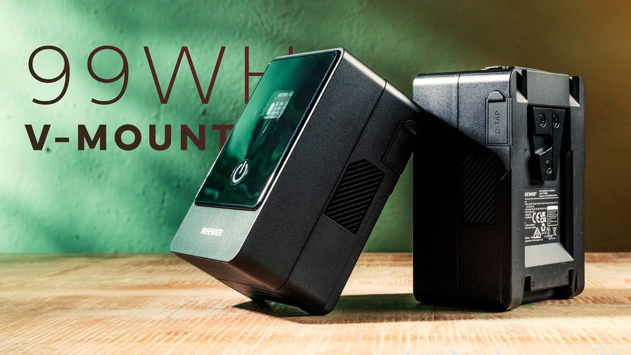 YouTube post by @FenchelJanisch2 for Flickr. Caption reads: Exploring the NEEWER PS099E: V-mount battery for....