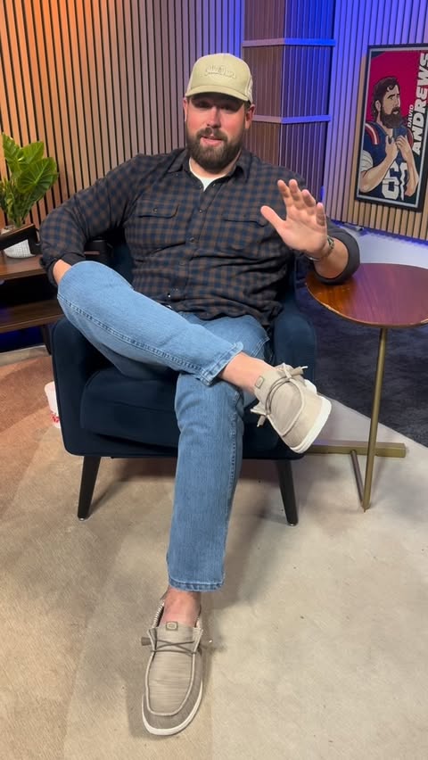 Instagram post by @bear_6060 for HEYDUDE. Caption reads: Gifting the fam some @heydude shoes for the....