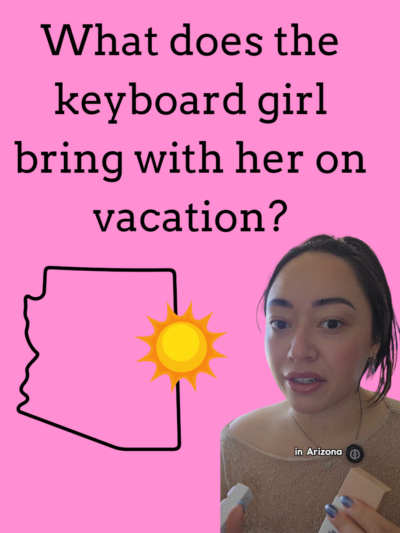 TikTok post by @jesnerdingout for DRMTLGY. Caption reads: Its 100 degrees here so what does the keyboard....