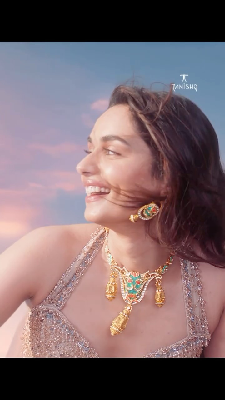 Instagram post by @manushi_chhillar for Tanishq. Caption reads: Share the magic this Diwali and step into the....