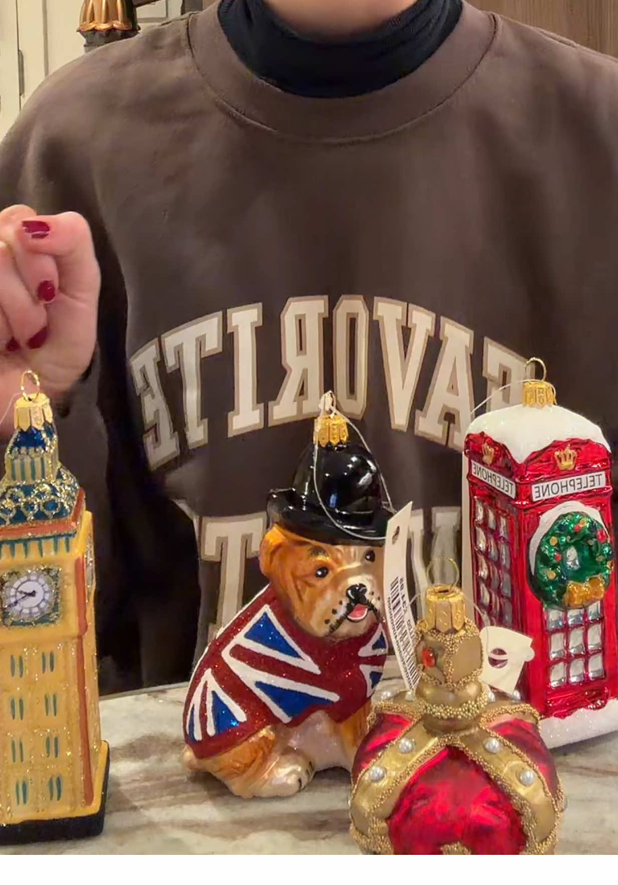 TikTok post by @victoriahiegel for Harrods. Caption reads: they’re PERFECT 🇬🇧🎄 @Harrods....