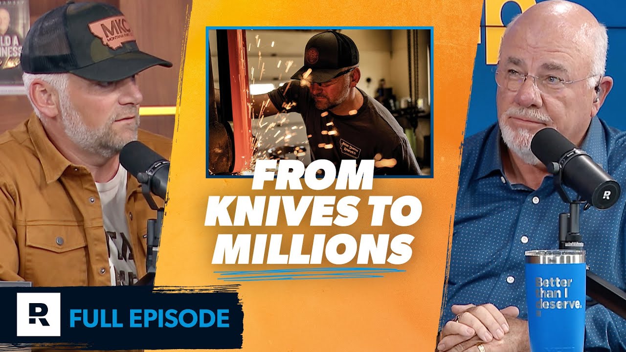 YouTube post by @Entreleadership for Montana Knife Company. Caption reads: How I Built An 8-Figure Business From My Garage.