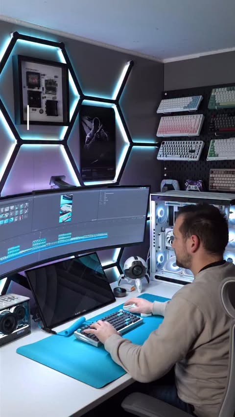 Instagram post by @cysetups for PLAUD. Caption reads: [...] wait — so I don’t either. ⚡️ With the Plaud....